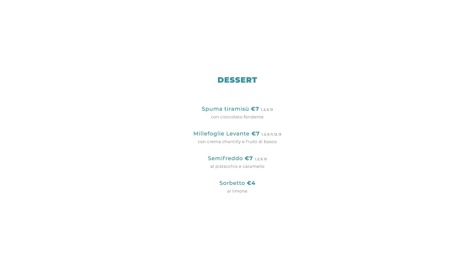 Dessert