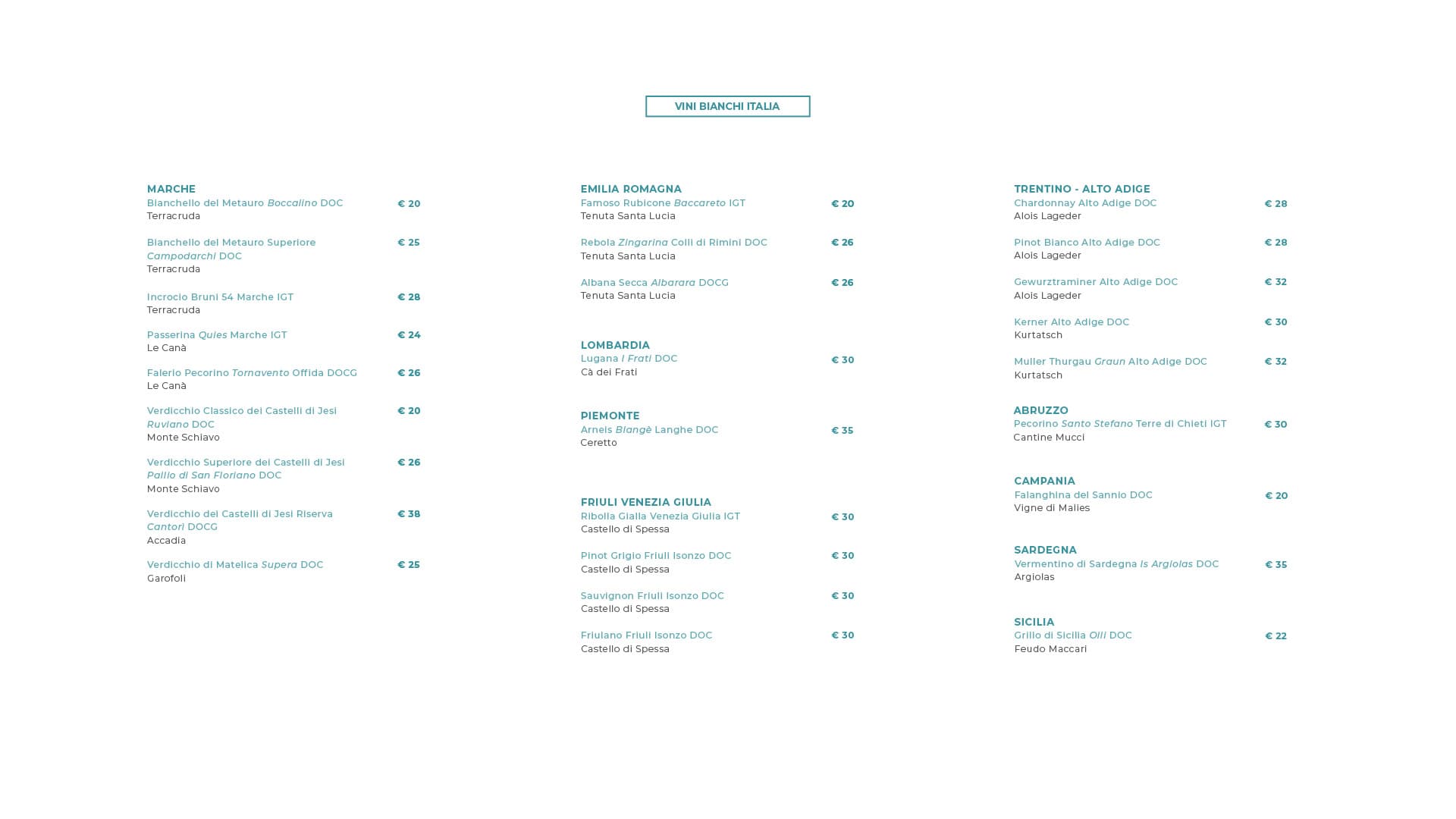 Vini-Ristorante Levante Gabicce Mare